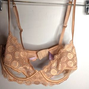 Savage Xfinity Bra 34c Lingerie Mod On The Moon Unlined Demi Gold Dust Rihanna